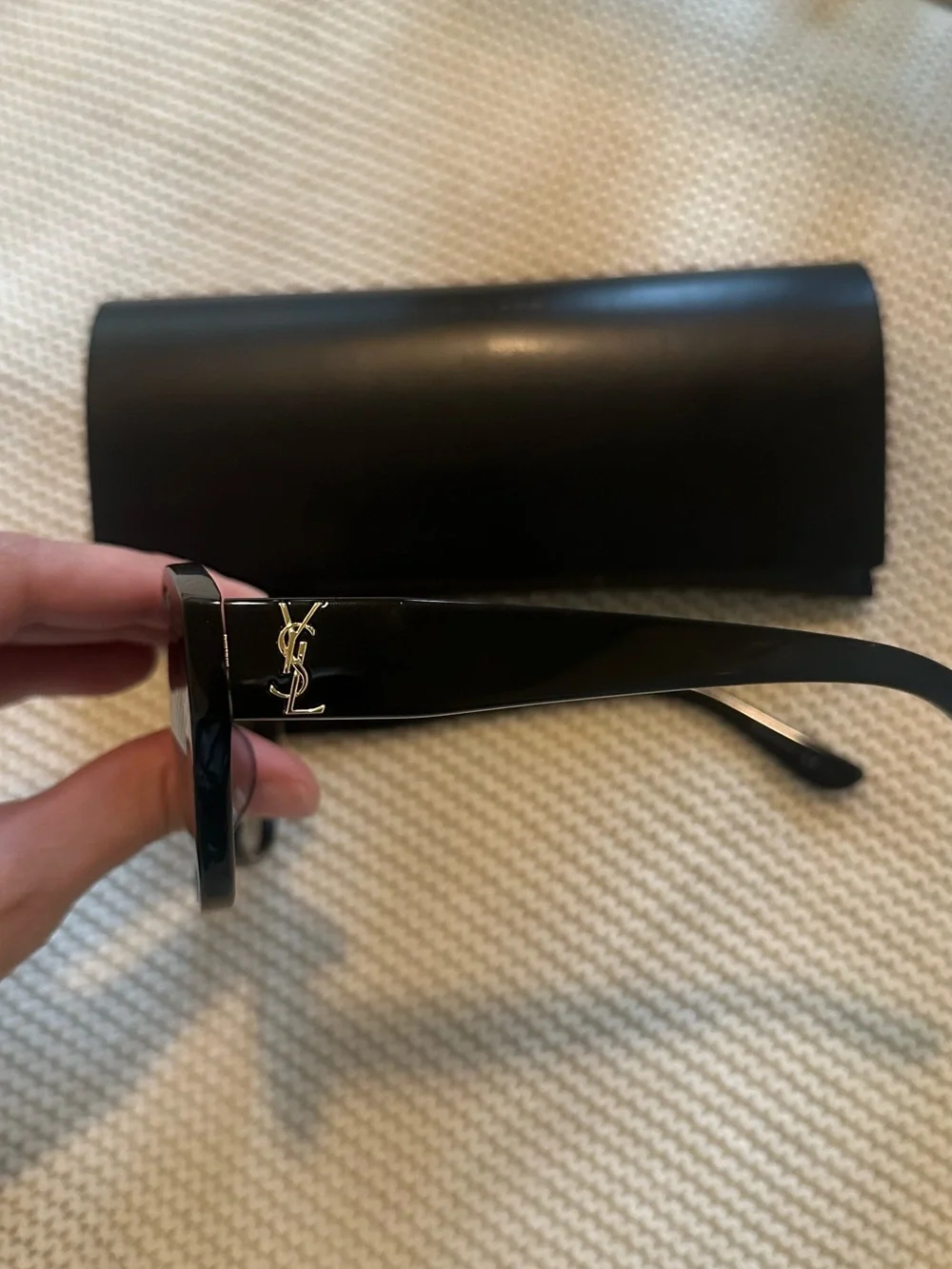 Saint Laurent Black Cat-Eye Sunglasses